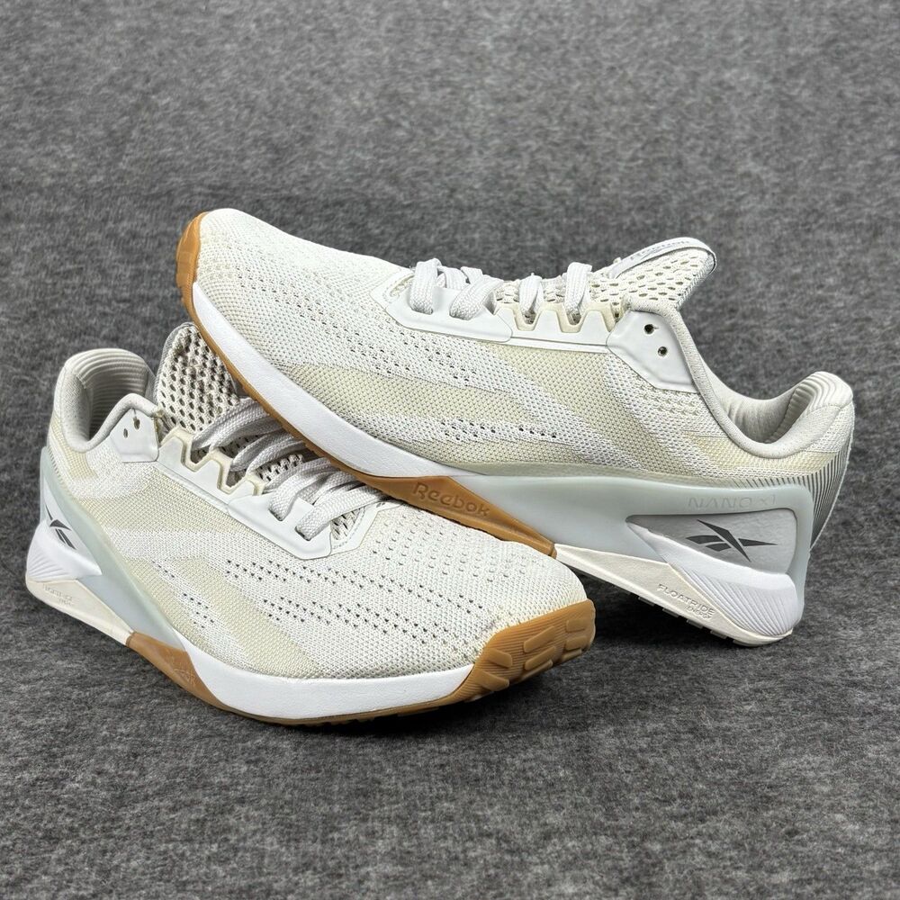 Reebok Nano X1 Women’s 8.5 White Gum CrossFit Training Shoes FZ0636